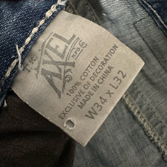 T.K Axel Wolcott Vintage Boot 34Wx32L Mens Denim Jeans - Picture 5 of 10